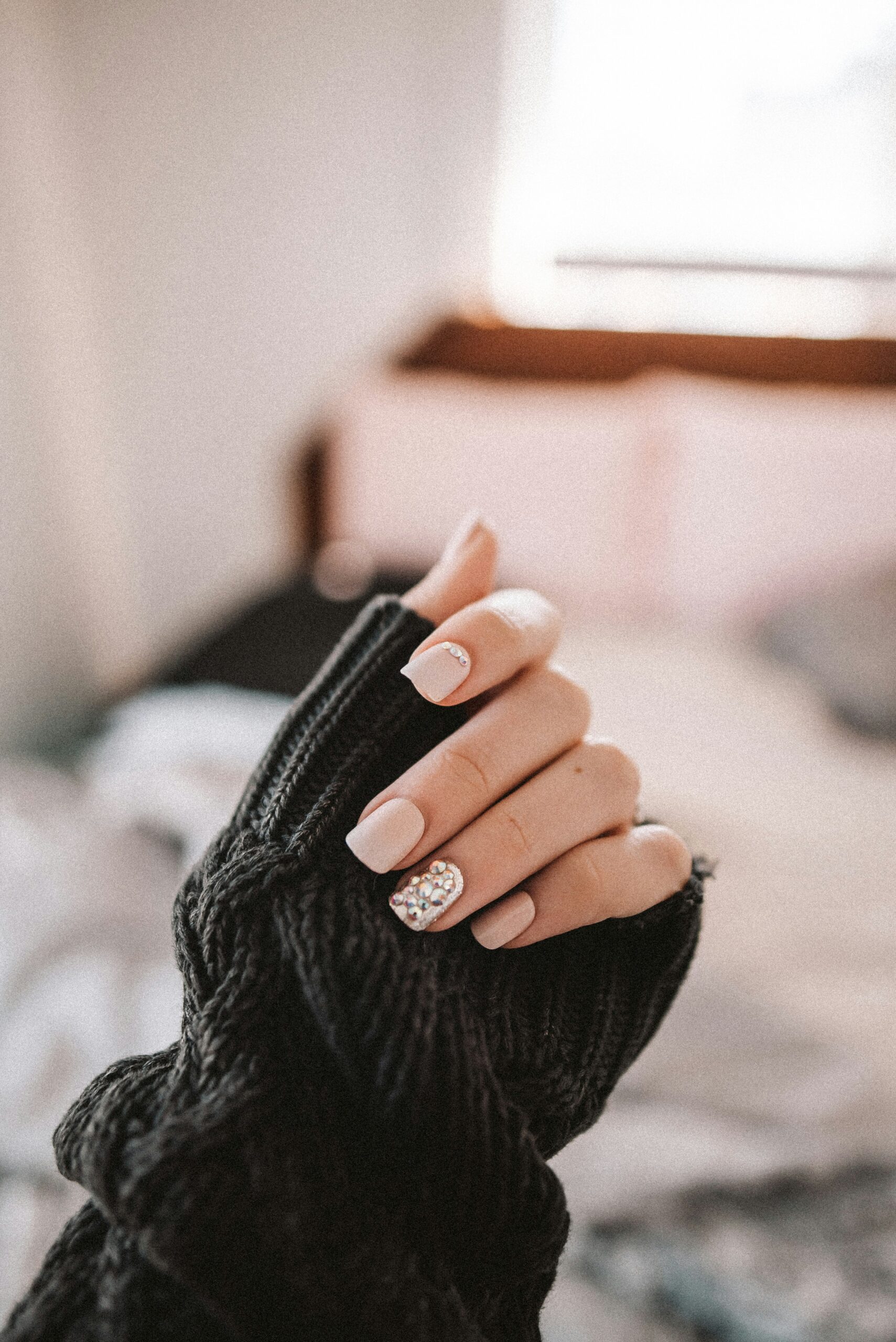 Pose BIAB sur ongles naturels renforcés